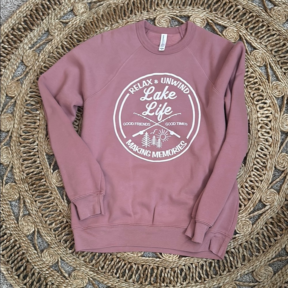 Lake Life Mauve Sweatshirt